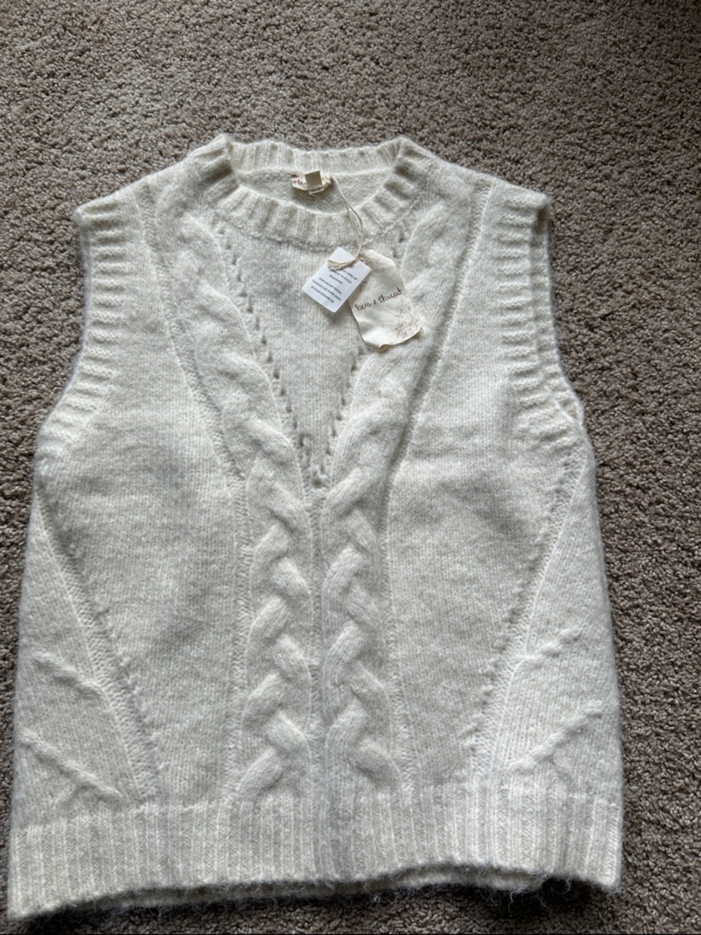 Hem & Thread Soft Sleeveless Sweater Vest - Picture 2 of 6